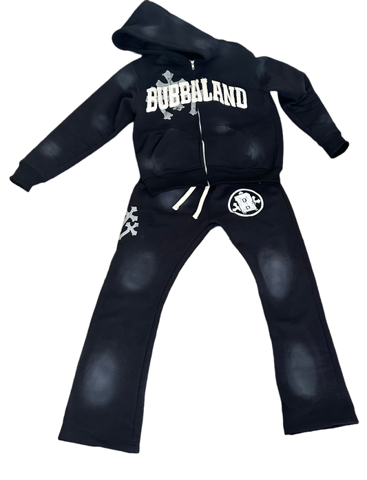 Washed BUBBALAND Sweatsuit Set