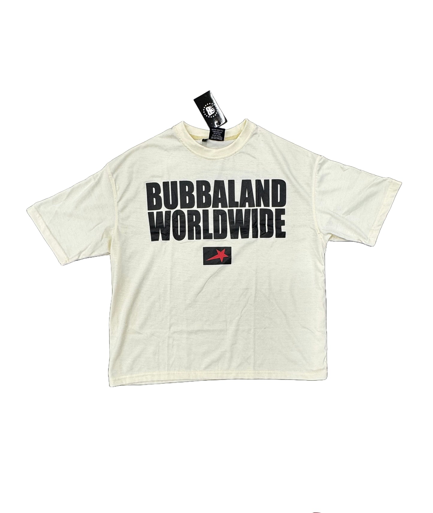 Crème “BUBBALAND WORLDWIDE” Graphic Tshirt