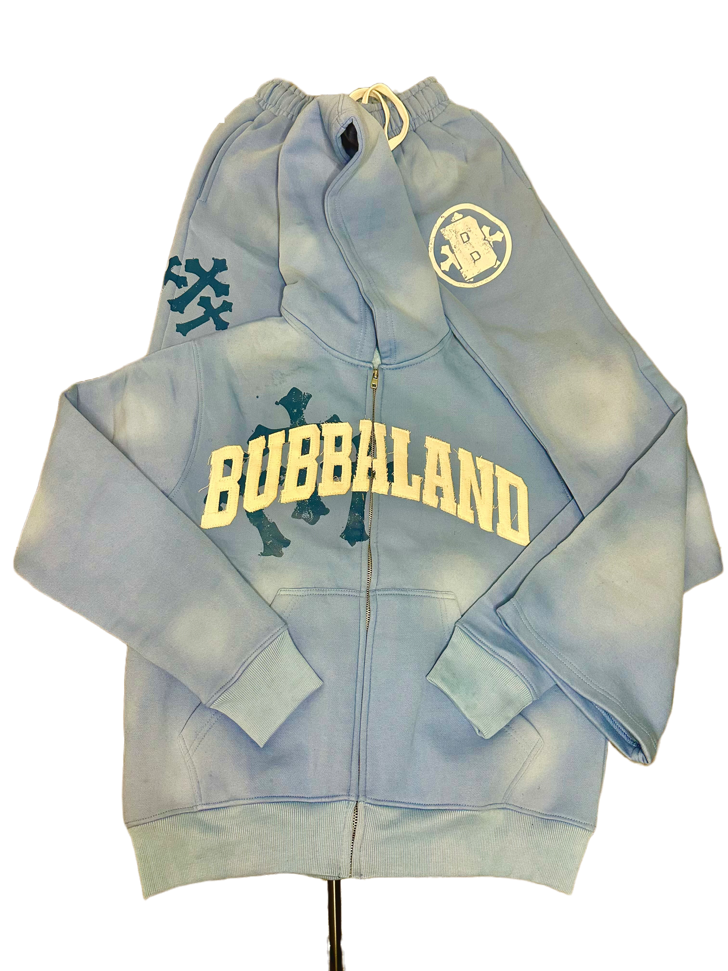 Washed BUBBALAND Sweatsuit Set