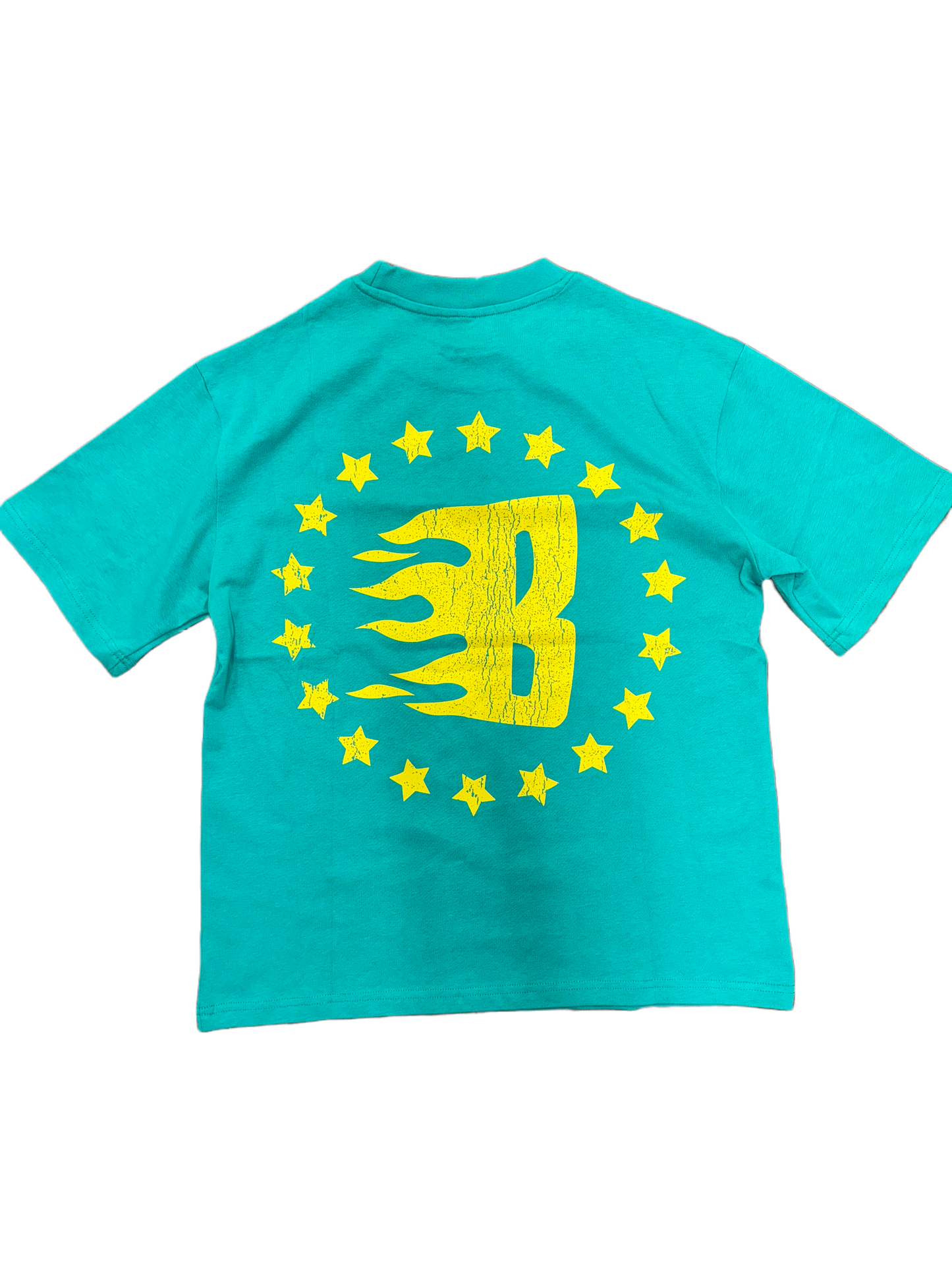 Turquoise & Yellow “BUBBALAND WORLDWIDE” Shirt